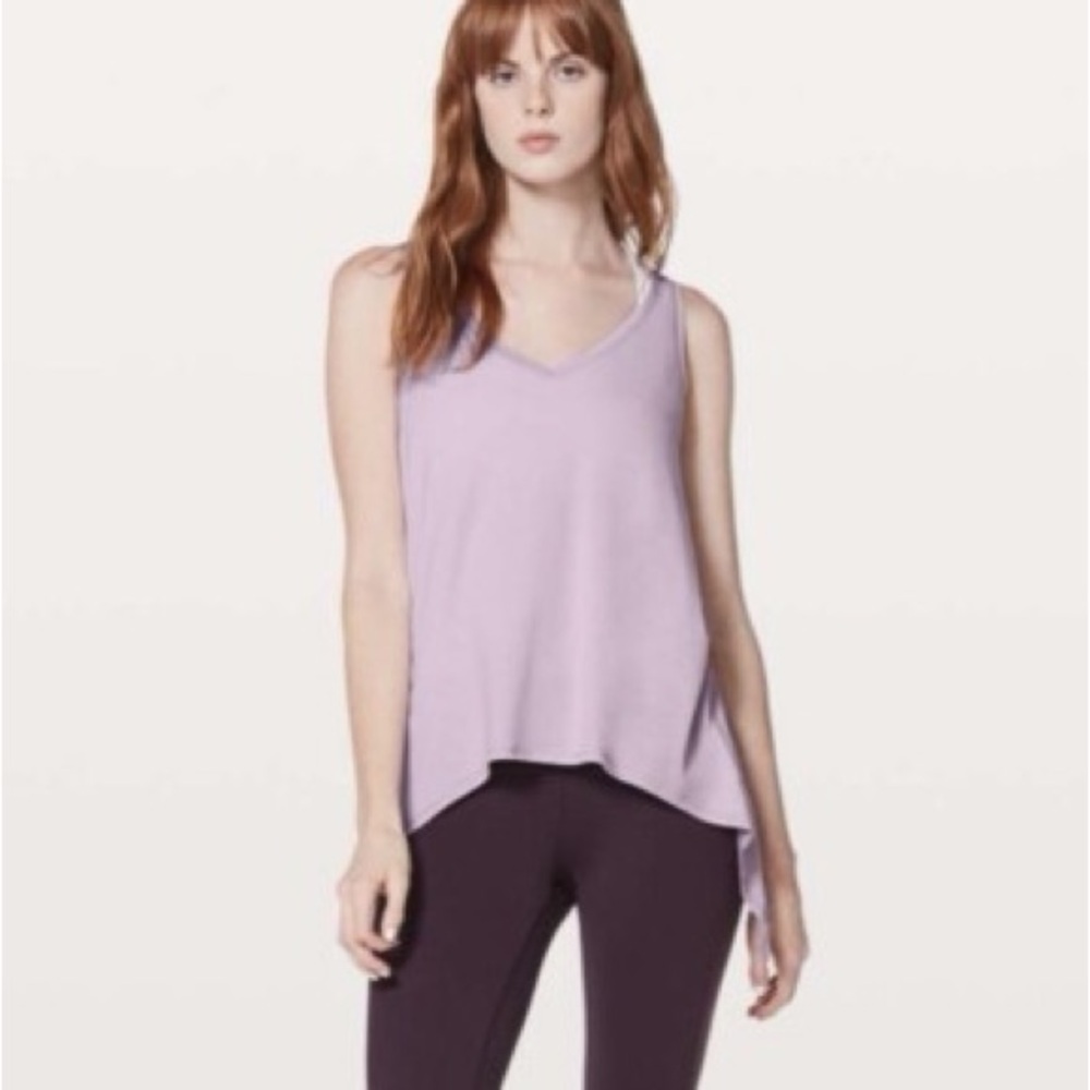 Lululemon Athletica lavender Watch Me Flip Tank Top size 10